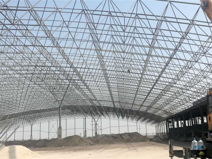 登封钢厂料仓网架工程